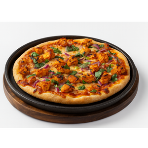 بيتزا دجاج خالية من الجلوتين – دجاج طري وصوص طازج وموزاريلا